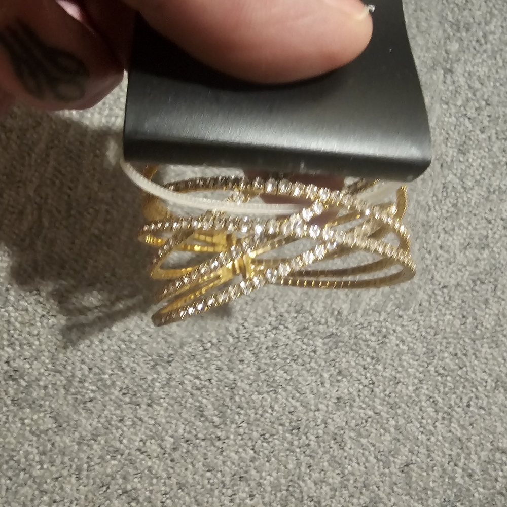 Gold an Rhinestone Bangles